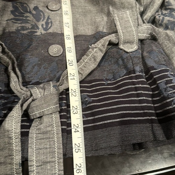 Coldwater Creek classic chambray jacket with belt petite 14 - Picture 7 of 8